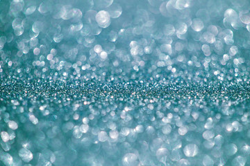 Blue defocused lights background. 