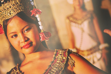 A beautiful young dancer posing for a picture Concept