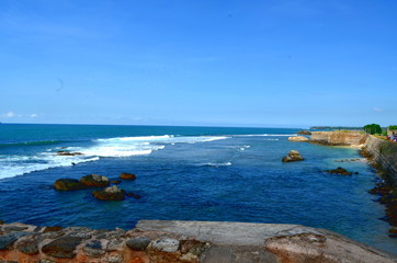 panorama of the sea in Galle Sri Lanka