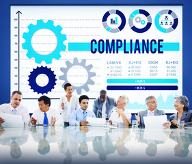 Compliance Accept Collaboration Growth Analysis Concept
