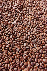Close up of coffee beans background