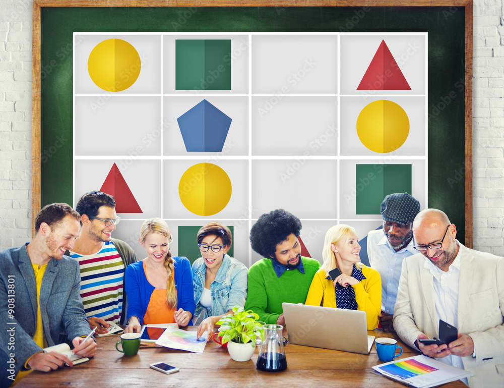 Poster sudoku puzzle problem solving leisure games concept