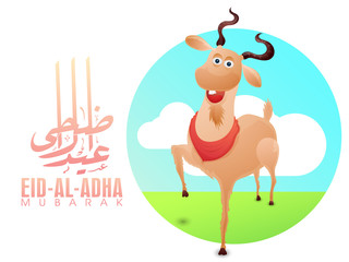 Eid-Al-Adha celebration with goat.