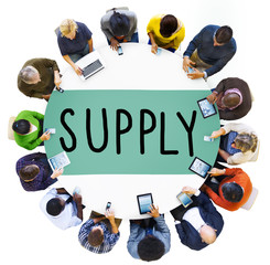 Supply Stock Marketing Logistic Distribution Business Concept