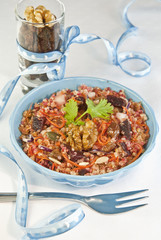 Ensalada con remolacha y quinoa