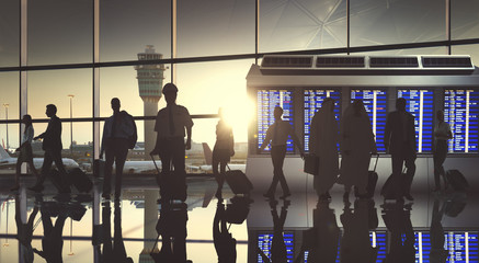 Business People Airport Terminal Travel Departure Concept © Rawpixel.com
