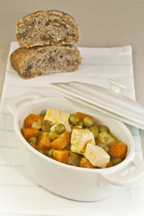 estofado con tofu y verduras