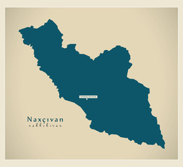 Modern Map - Nakhchivan AZ