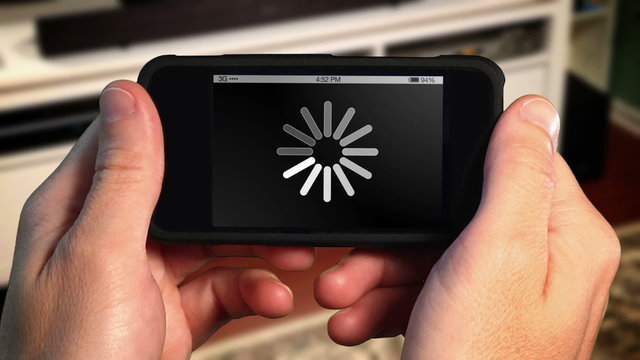 Waiting for Download on Smartphone