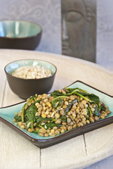 lentejas con espinacas