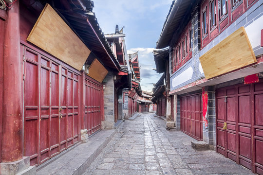 Lijiang old town in the morning , Yunnan ,China