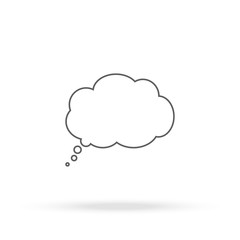 Cloud thoughts icon