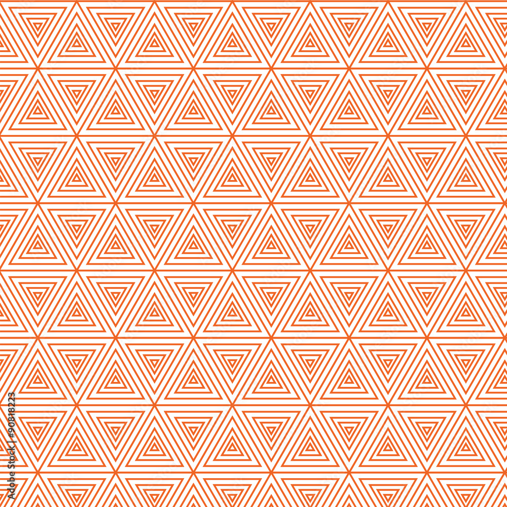 Poster vector seamless pattern from repeating striped triangles