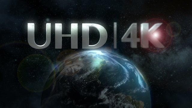 4K UltraHD Title Plate Background