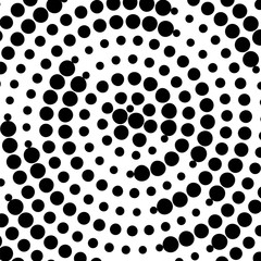 Black Halftone Background. 