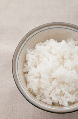 お茶碗によそってある白米