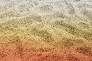 The white sand on the beach