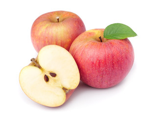 Naklejka na ściany i meble Ripe apples fruit