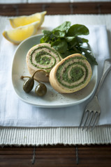 Salmon Roulade close up