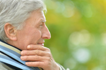 Portrait of senior man