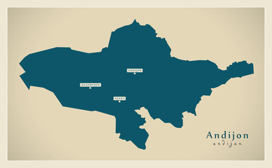 Modern Map - Andijon UZ
