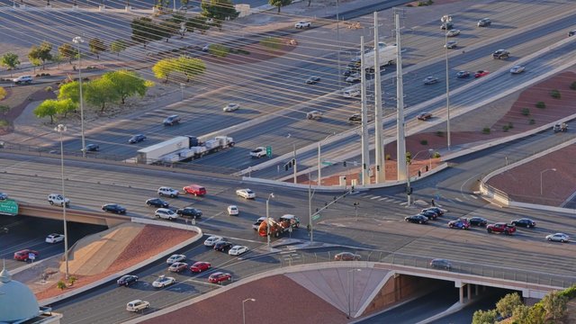Interstate 15 Near Las Vegas Establishing Shot