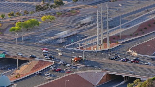 Interstate 15 Near Las Vegas Establishing Shot Timelapse