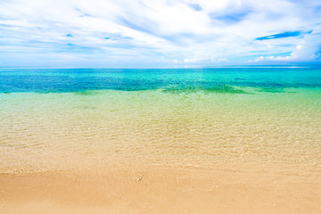 Obraz premium Sea, beach, landscape. Okinawa, Japan, Asia.