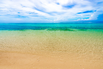 Sea, beach, landscape. Okinawa, Japan, Asia.