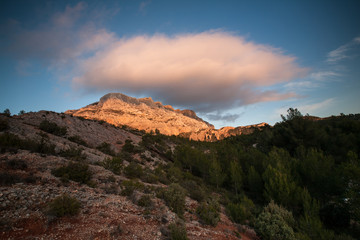 Mont Sainte Victoire in Provence, France