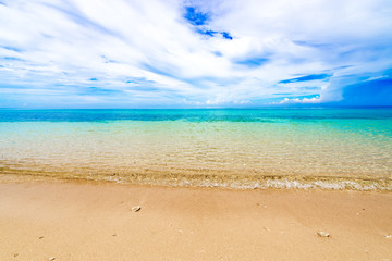 Sea, beach, landscape. Okinawa, Japan, Asia.