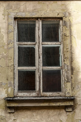 Old Wooden Window wit Glass
