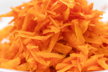 Fresh grated carrots