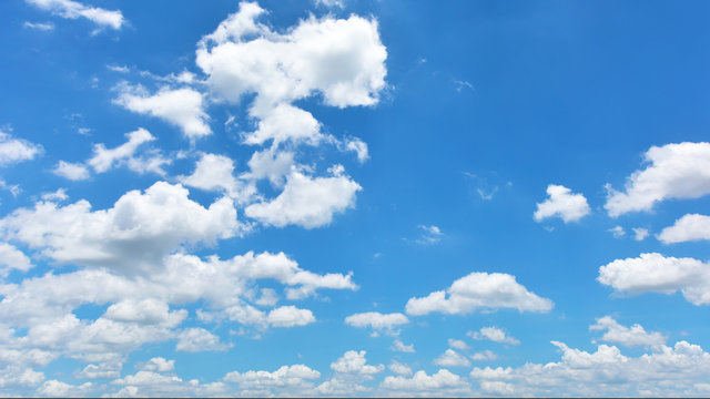 Blue sky and white cloud