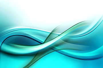 Blue Abstract Fractal Background