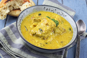 Fish Curry in Bowl