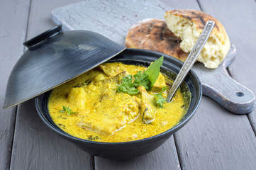 Fish Curry in Bowl