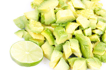Cutted avacado, closeup