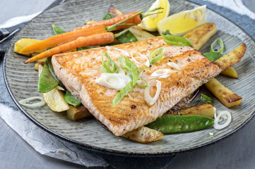Salmon with Vegetable