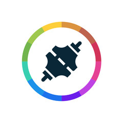 Modern Multicolored Icon