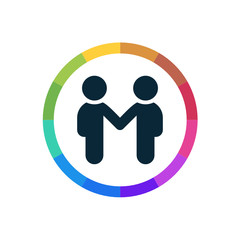 Modern Multicolored Icon