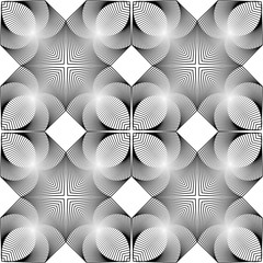 Design seamless monochrome decorative pattern