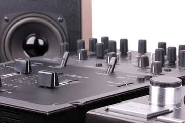 Dj mixer and turntable