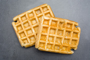 Waffles with sugar