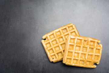 Waffles with sugar
