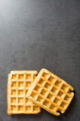 Waffles with sugar