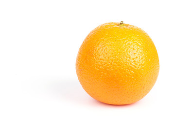 Orange on white
