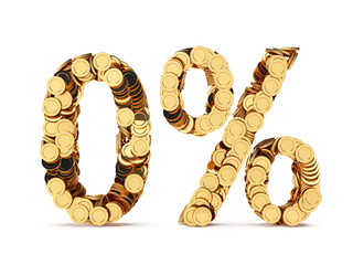 Obraz premium 0 percent price cut off