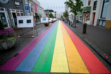 street in Reykjavik - obrazy, fototapety, plakaty