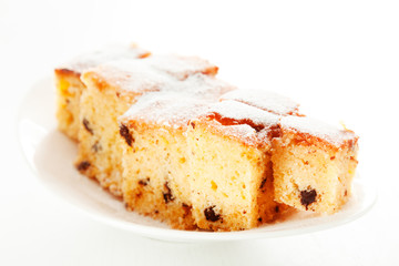 Homemade lemon cake